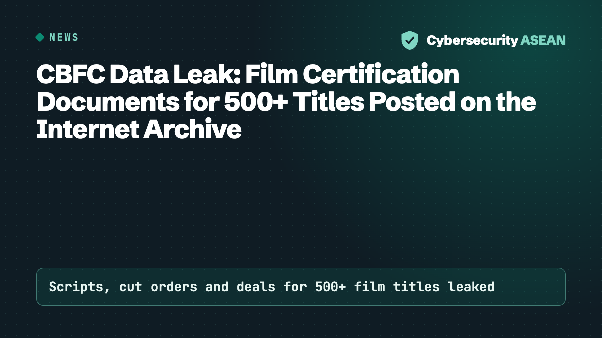 CBFC Data Leak: Film Certification Documents for 500+ Titles Posted on the Internet Archive