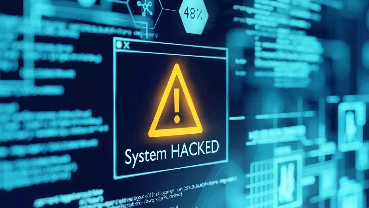 Illustration of a ransomware lock on computer data