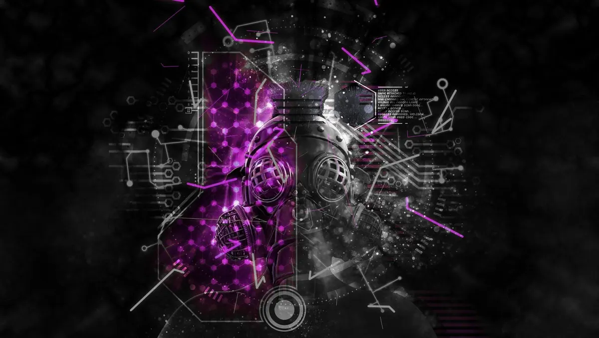 Abstract image of digital technology